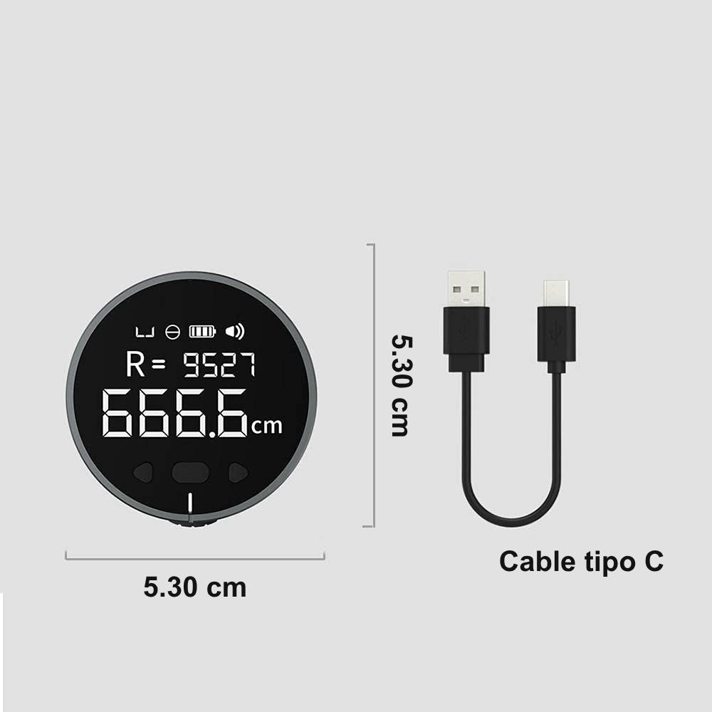 Cinta métrica digital electrónica - Pantalla LED