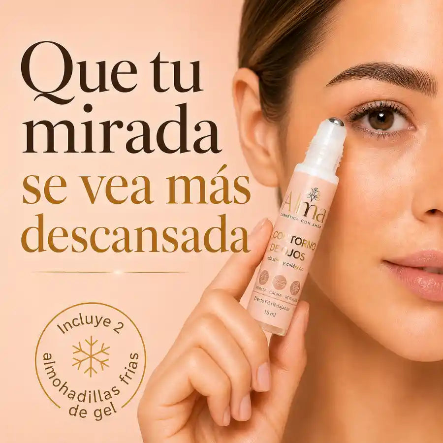 Contorno de ojos Alma con aplicador roll-on para una mirada más descansada